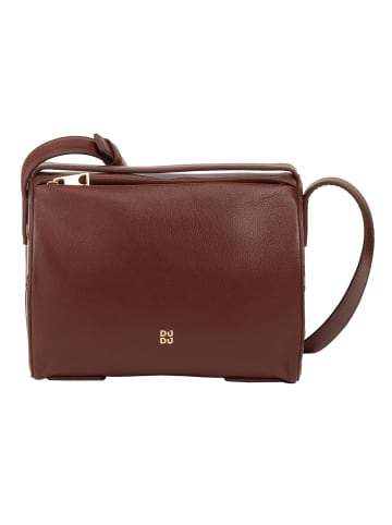 DuDu Up Umhängetasche Leder 19.5 cm in choccolate-lilac