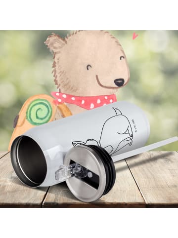 Mr. & Mrs. Panda Thermoflasche Hund Glück ohne Spruch in Weiß