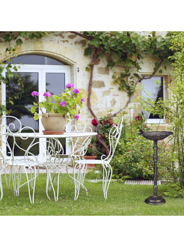 relaxdays Wildvogeltränke in Bronze