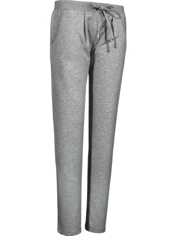 Erwin Müller Sweat Freizeithose, lang in grau meliert