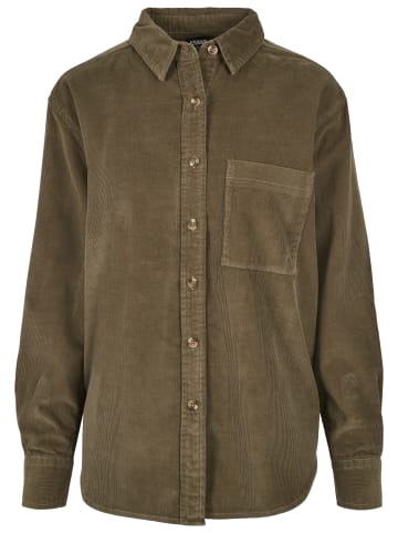 Urban Classics Long Sleeve Shirt in olive
