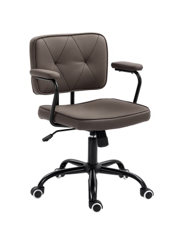 Vinsetto Bürostuhl-61L x 58B x 82-91H cm-Kaffee