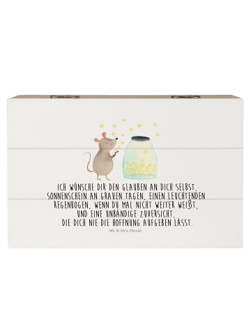 Mr. & Mrs. Panda Geschenkbox Maus Sterne mit Spruch in Weiß