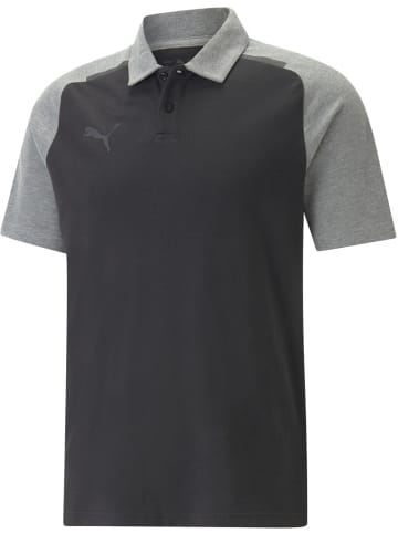 Puma Polo "TeamCUP CasuaLongsleeve Polo" in Schwarz