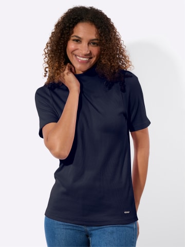 WITT WEIDEN Stehkragenshirt in marine