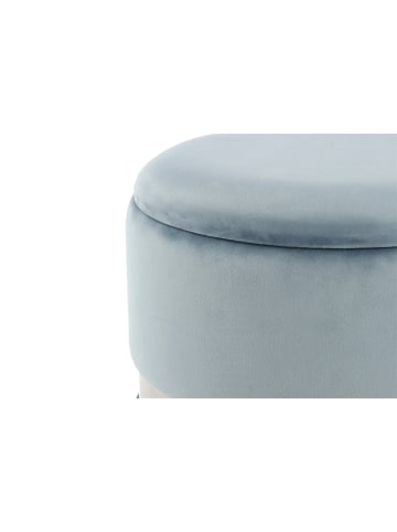 Kayoom Hocker Zora 2erSet in hellblau - silber - blau