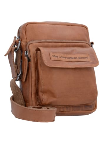 The Chesterfield Brand Wax Pull Up Umhängetasche Leder 21 cm in cognac