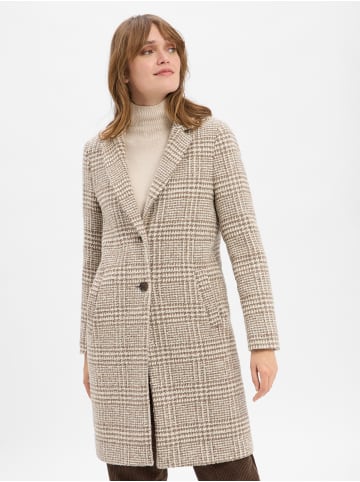 Marie Lund Mantel in melange ecru - 0001