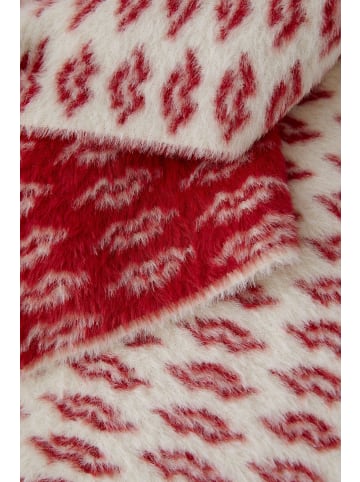 Schal in white red