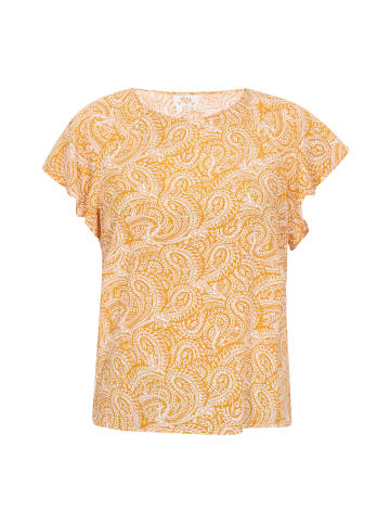 usha FESTIVAL Women Blouse in yellow white