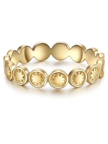 Lulu & Jane Ring Sonne aus Messing in gelbgold