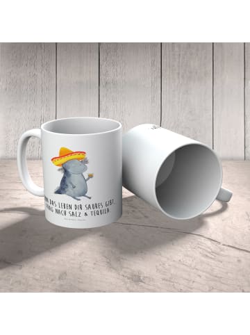 Mr. & Mrs. Panda Kaffeetasse Axolotl Tequila mit Spruch in Weiß