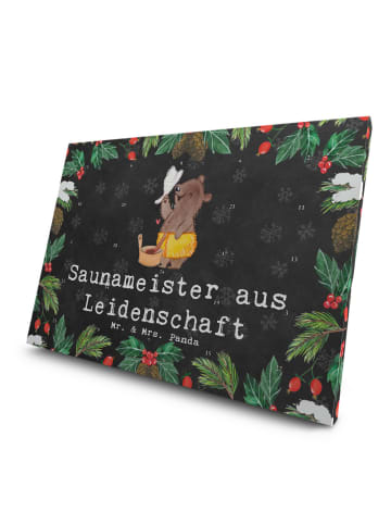 Mr. & Mrs. Panda Adventskalender Saunameister Leidenschaft mit S... in Kreidetafel