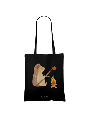Mr. & Mrs. Panda Tasche Igel Grillen ohne Spruch in Schwarz