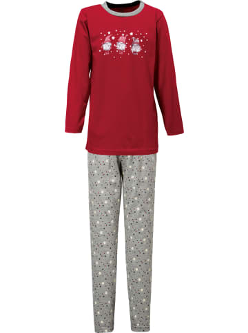 Erwin Müller Single-Jersey Kinder-Schlafanzug in rot