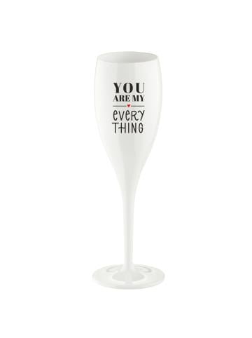 koziol CHEERS No. 1 YOU ARE MY EVERYTHING - Glas 100ml mit Druck in cotton white