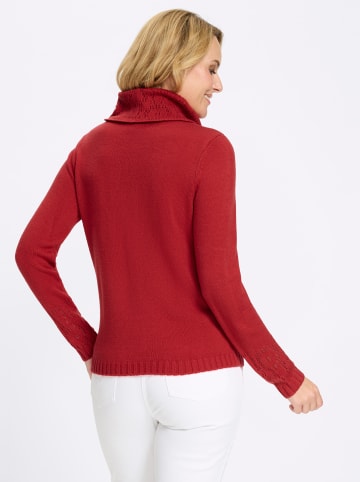 Sieh an! Rollkragen-Pullover in erdbeere