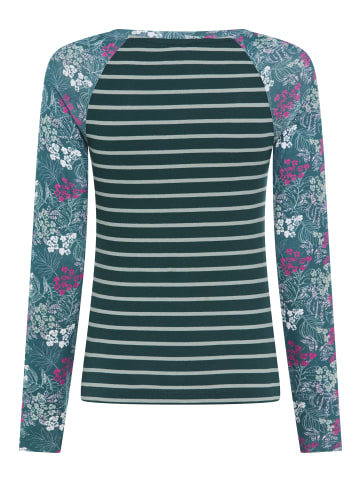 Kangaroos Langarmshirt in petrol-bunt