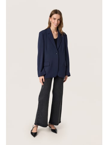 Soaked in Luxury Blazer SLEllan Relaxed fit in Night Sky