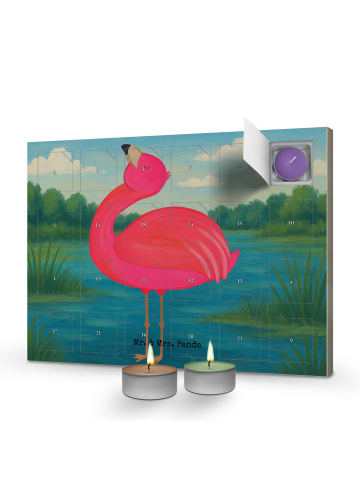 Mr. & Mrs. Panda adventskalender duftkerzen Flamingo Stolz Desig... in Weiß