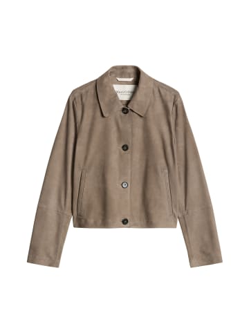 Marc O'Polo Velourslederjacke fitted in Black Cherry
