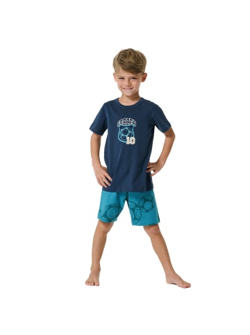 Schiesser Pyjama in Blau