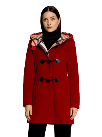 Gil Bret Dufflecoat mit Kapuze in Dunkelrot