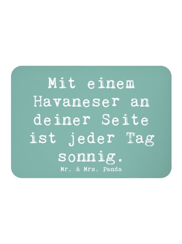 Mr. & Mrs. Panda Magnet Spruch Havaneser Sonnenschein mit Spruch in Meeresbrise