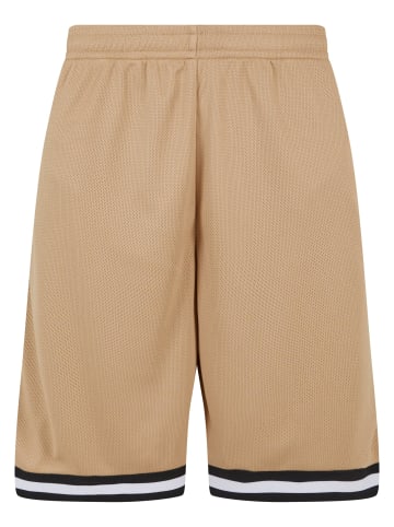 Urban Classics Mesh-Shorts in unionbeige/black/white