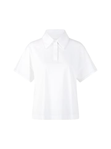 MARC CAIN COLLECTIONS Locker geschnittenes Poloshirt in white