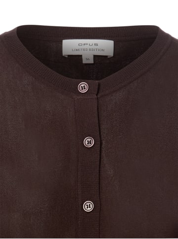 OPUS Strickjacke Desela in mocca - 0002