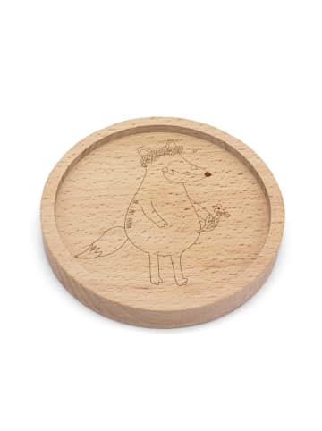 Mr. & Mrs. Panda Untersetzer Fuchs Blumen ohne Spruch in Transparent