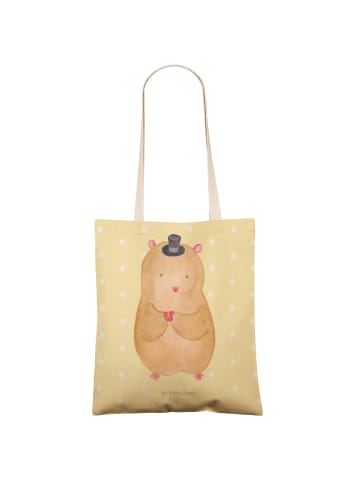 Mr. & Mrs. Panda Tote Bag Hamster Hut ohne Spruch in Gelb Pastell