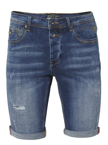 KOROSHI DENIM SLIM FIT SHORTS in blau