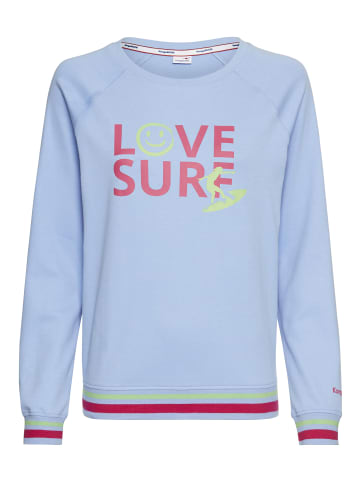 Kangaroos Sweatshirt in hellblau-pink
