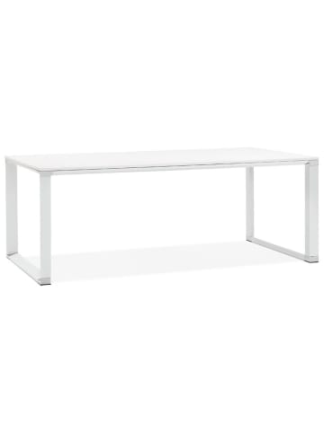 KADIMA DESIGN Schreibtisch 200x100 cm schlicht funktional, XXL-Tischplatte in Weiß