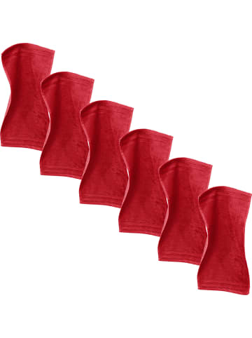 Erwin Müller Frottier Gästetuch 6er-Pack Heidelberg in rot