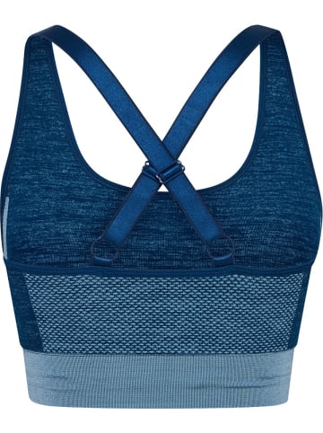 Hummel Sport-BH "Clea Seamless Sports Top" in Blau