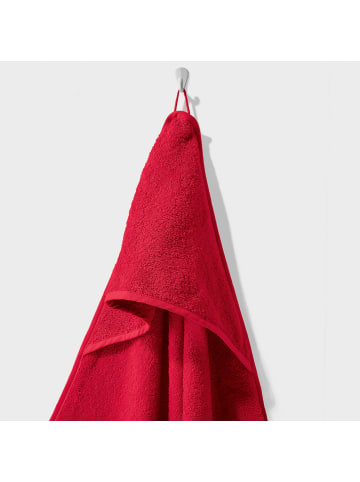 Erwin Müller Frottier Kapuzenbadetuch in rot