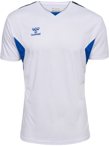 Hummel Hummel T-Shirt Hmlauthentic Multisport Herren Atmungsaktiv Schnelltrocknend in WHITE/TRUE BLUE