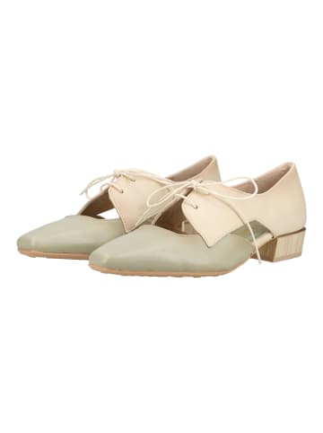 Hispanitas Halbschuhe in Beige/Grün