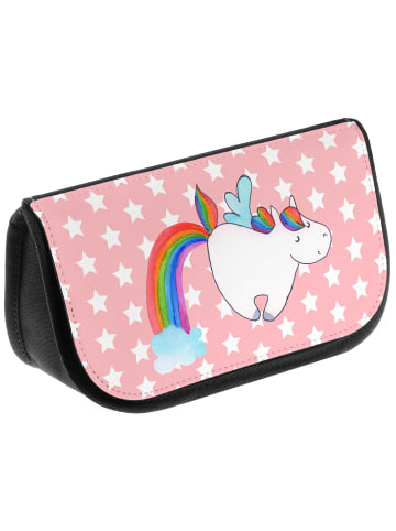 Mr. & Mrs. Panda Kosmetiktasche Einhorn Pegasus ohne Spruch in Rot Pastell