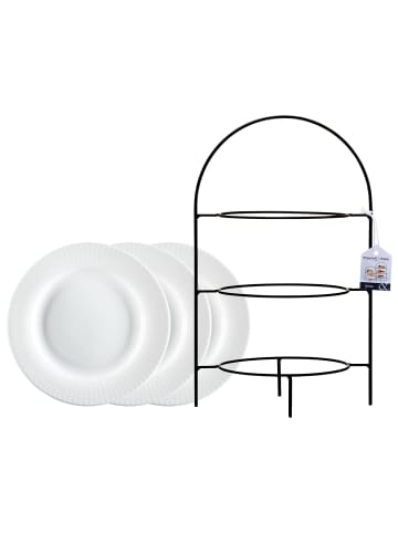 Ritzenhoff & Breker Etagère mit Teller Tjäna 3-stufig in schwarz-weiß