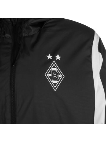 Puma Trainingsjacke Borussia Mönchengladbach Prematch Woven Anthem in schwarz / weiß