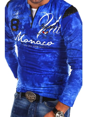 behype Langarmshirt P-Monaco in blau