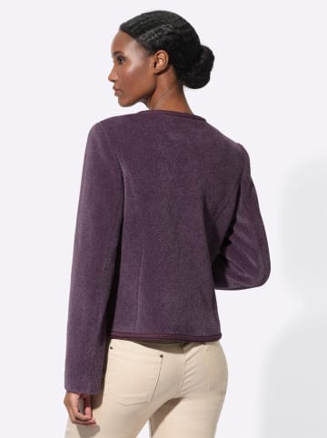 creation L Woll-Mix-Blazer in aubergine
