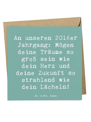 Mr. & Mrs. Panda Doppelkarte Spruch 2016 Geburtstag Glückwunsch ... in Meeresbrise