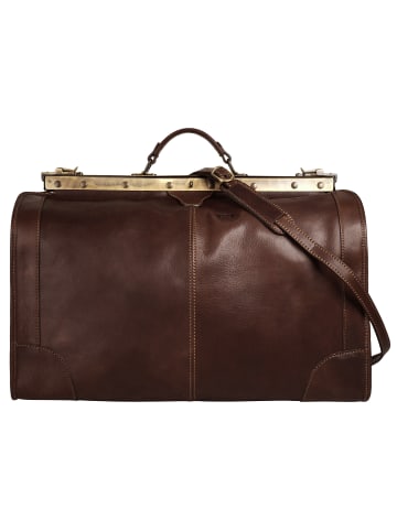 piké Doktortasche / Reisetasche LOMBARDIA GRANDE echt Leder in braun