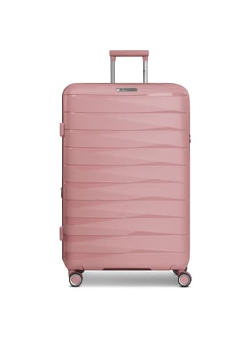 Franky London 4 Rollen Trolley L 74 cm mit Dehnfalte rose