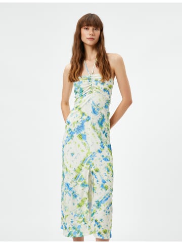 KOTON Kleid in Blau Gemustert